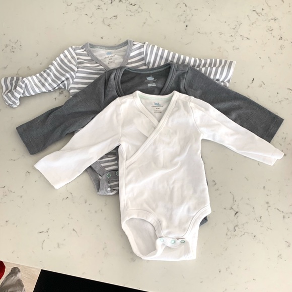 cloud island long sleeve onesie